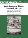 Donald Tovey Variation On A Theme By Gluck, Op. 28 Flte und Streichquartett
