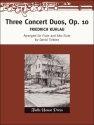 Friedrich Kuhlau Three Concert Duets Flte und Alt-Querflte