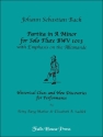 Johann Sebastian Bach Partita In A Minor Flte