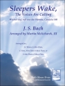 Johann Sebastian Bach Sleepers Wake, The Voices Are Calling 2 Alt-Querflten und Bass-Querflte Partitur und Stimmen