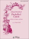 Canon for flute, clarinet and piano score and parts