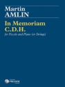 Martin Amlin In Memoriam C.D.H. Piccolo-Flte und Klavier Klavierauszug mit Solostimme