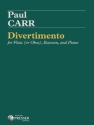 Paul Carr Divertimento Flte (Oboe), Fagott und Klavier Partitur und Stimmen