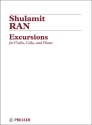 Shulamit Ran Excursions Klaviertrio Partitur und Stimmen
