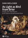 Dan Welcher As Light as Bird from Brier Sopran-Saxophon and Klavier Partitur und Stimmen