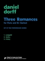 Daniel Dorff Three Romances Flte und Klarinette Auffhrungsmaterial