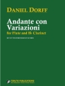 Daniel Dorff Andante Con Variazioni Flte und Klarinette Auffhrungsmaterial