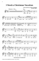 John Jacobson, I Need A Little Christmas Vacation Chor Stimmen-Set