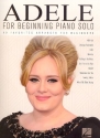 Adele: for beginning piano solo (with lyrics)