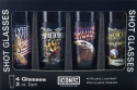 Lynyrd Skynyrd 4-Piece Shot Glass Set  Glas
