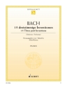 15 dreistimmige Inventionen BWV 787-801 f�r Klavier