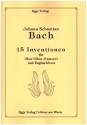 15 Inventionen f�r Oboe (Oboe d'amore) und Englischhorn Spielpartitur und Stimme