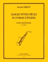 15 petites pi�ces en forme d'�tudes pour saxophone ou hautbois