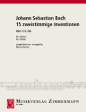 15 Zweistimmige Inventionen BWV772-786 f�r 2 Fl�ten