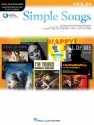 Simple Songs (+Online Audio) for violin