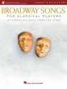 Broadway Songs (+Online Audio) for clarinet and piano