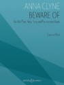 Beware Of fr Alt-Querflte, Viola, Harfe und vorher aufgenommene Audios Partitur und Stimme