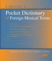 Cirone's Pocket Dictionary of Foreign Musical Term  Buch