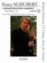 Franz Schubert, 2 Sonates for Clarinet, Op. post. 137 Clarinet Buch + CD