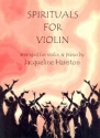 Spirituals for Violin for violin and piano