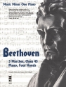 Ludwig van Beethoven, 3 Marches, Opus 45 Piano 4 Hands Buch + CD