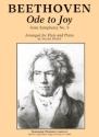 Ludwig Van Beethoven Ode To Joy Flte und Klavier Klavierauszug mit Solostimme