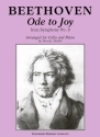 Ludwig Van Beethoven Ode To Joy Violoncello und Klavier Klavierauszug mit Solostimme