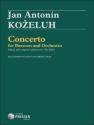 Johann Kozeluch, Otto Eifert Concerto Fagott und Klavier Klavierauszug mit Solostimme
