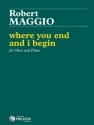 Robert Maggio Where You End and I Begin Oboe und Klavier Klavierauszug mit Solostimme