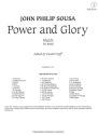 John Philip Sousa Power and Glory sinfonisches Blasorchester Partitur