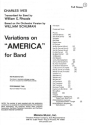 Charles Ives Variations On 'America'-Full Score sinfonisches Blasorchester Partitur