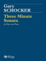 Gary Schocker Three Minute Sonata Flte und Klavier Stimmensatz