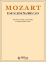 Wolfgang Mozart Eine Kleine Nachtmusik Flte, Violine und Klavier Partitur und Stimmen
