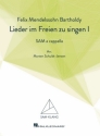 Lieder im Freien zu singen Vol. 1 for mixed choir (SAM) a cappella choral score