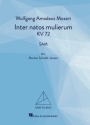 Inter natos mulierum KV72 for mixed choir (SAM) and piano vocal score