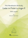 Lieder im Freien zu singen Vol. 2 for mixed choir (SAM) a cappella choral score