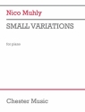 Nico Muhly, Small Variations Klavier Buch