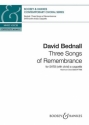 3 Songs of Remembrance for mixed chorus a cappella score