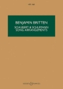 Schubert and Schumann Songs Arrangments for voice and chamber orchestra study score (dt/en)