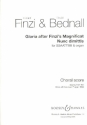 Gloria after Finzi's Magnificat  and  Nun dimittis for mixed chorus and organ score