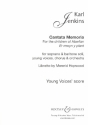 Cantata memoria for soloists, young voices, mixed chorus and orchestra young voices' score (la/en/welsh)