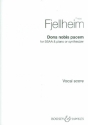 Dona nobis pacem for female chorus and piano (synthesizer) score