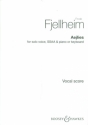 Aejlies for soloist, female chorus and piano (organ) score