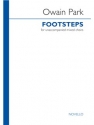 Footsteps for unaccompanied mixed choirs score