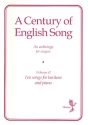 A Century of English Songs Vol.2 for Baritone and Piano