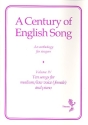 A Century of English Songs Vol.4 10 Songs for medium (low) voice and piano