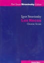 Les noces for spoloists, mixed chorus and orchestra chorus score (kyr/rus/frz)