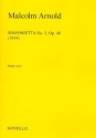 Sinfonietta no.1 op. 48 fr 2 Oboen, 2 Hrner und Streichorchester Partitur