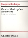 4 madrigales amatorios for high voice and orchestra study score