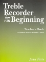 Treble Recorder from the Beginning for recorder teacher's book